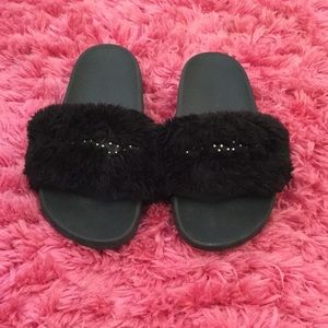 Black Bebe Slides